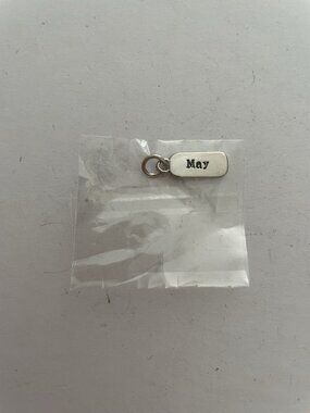 May Charm Month Of May Pendant Silver Tone